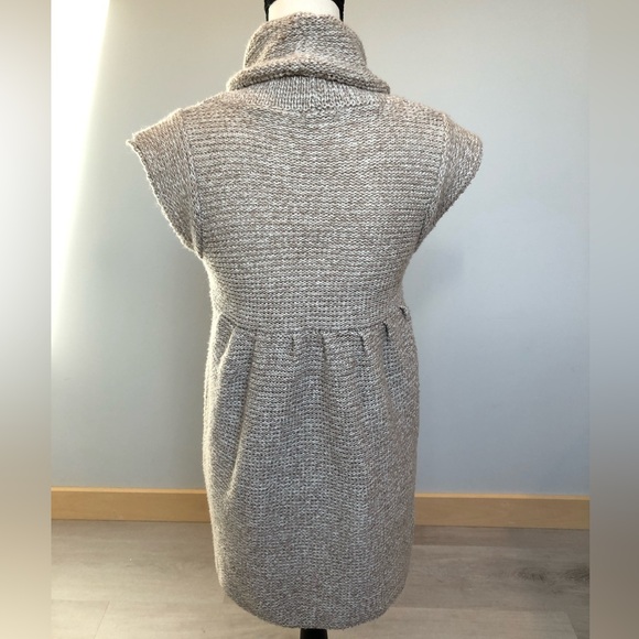 Xhilaration Beige Knit Cozy Cowl Neck Mini Sweater Dress Size XL - Picture 4 of 5